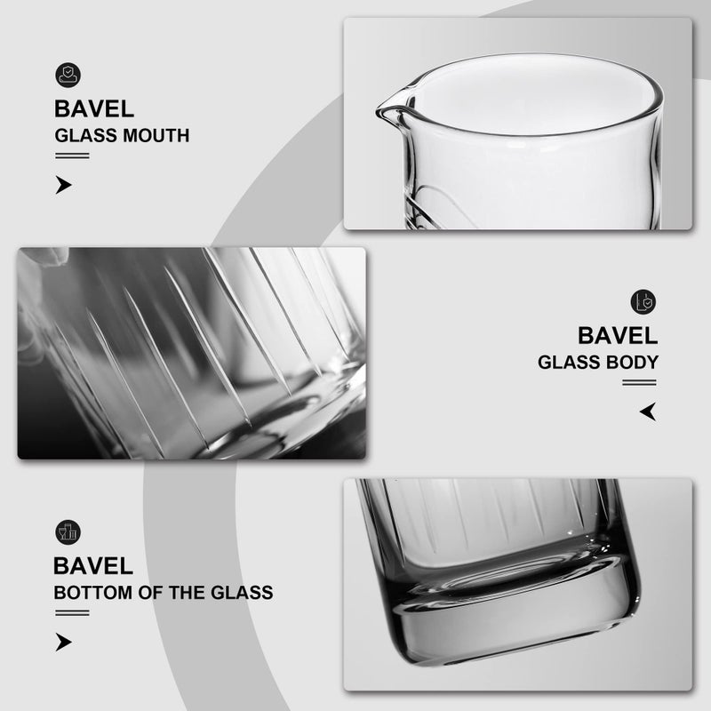 BaveL Crystal Mixing Glass,Professional Extra Large 20 OZ Crystal Cocktail Mixing Glass,Lead-Free Stir Glass,Premium Seamless Design - Great Gift Idea-Professional Quality (20 OZ) - Image 4